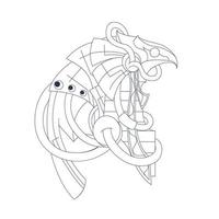 illustrazione disegnata a mano di vettore di horus egitto