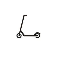 elettrico scooter minimalista logo design vettore icona ispirazione