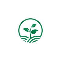 agricoltura logo modello, agro agricoltura logo, azienda agricola terra, Ritaglia campo, prato vettore