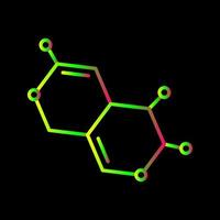icona del vettore della molecola