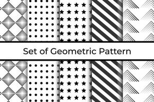 impostato di 5 astratto geometrico modello design. vettore