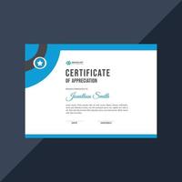 layout del modello di certificato aziendale vettore