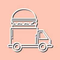 veloce cibo camion vettore icona