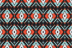 geometrico etnico tribale Vintage ▾ senza soluzione di continuità modello. applicato tradizionale design per sfondo, tappeto, sfondo, vestiario, avvolgere, batik, tessuto, moda design. vettore illustrazione ricamo stile.