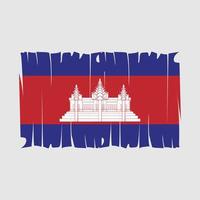 vettore di bandiera cambogia