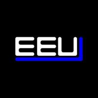 eeu lettera logo creativo design con vettore grafico, eeu semplice e moderno logo.