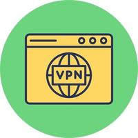 vpn vettore icona