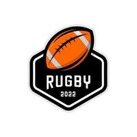 Rugby logo vettore