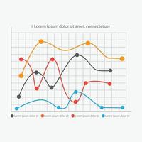 grafico Infografica elementi attività commerciale illustrazione vettore concetto