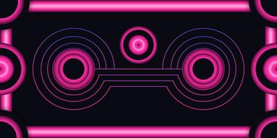 astratto rosa metallico pendenza geometrico sfondo design vettore