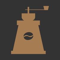 caffè macinino icona. piatto stile vettore illustrazione per caffè cibo e bevande design elemento