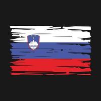 pennello bandiera slovenia vettore
