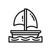 barca icona per il tuo sito web, mobile, presentazione, e logo design. vettore