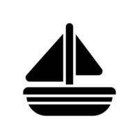 barca a vela icona per il tuo sito web disegno, logo, app, ui. vettore