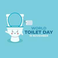 stock vector giornata mondiale della toilette