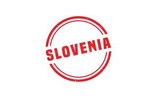 slovenia francobollo gomma da cancellare con grunge stile su bianca sfondo vettore