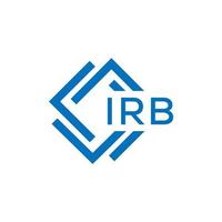 irb lettera logo design su bianca sfondo. irb creativo cerchio lettera logo concetto. irb lettera design. vettore