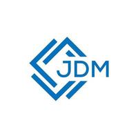 jdm lettera logo design su bianca sfondo. jdm creativo cerchio lettera logo concetto. jdm lettera design. vettore