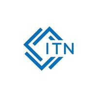 itn lettera logo design su bianca sfondo. itn creativo cerchio lettera logo concetto. itn lettera design. vettore