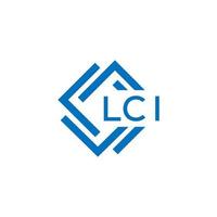 lci lettera logo design su bianca sfondo. lci creativo cerchio lettera logo concetto. lci lettera design. vettore