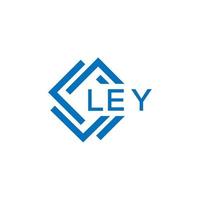 ley lettera logo design su bianca sfondo. ley creativo cerchio lettera logo concetto. ley lettera design. vettore