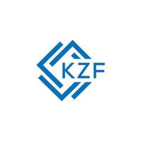 kzf lettera logo design su bianca sfondo. kzf creativo cerchio lettera logo concetto. kzf lettera design. vettore