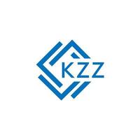 kzz lettera logo design su bianca sfondo. kzz creativo cerchio lettera logo concetto. kzz lettera design. vettore