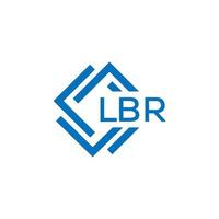 lbr lettera logo design su bianca sfondo. lbr creativo cerchio lettera logo concetto. lbr lettera design. vettore