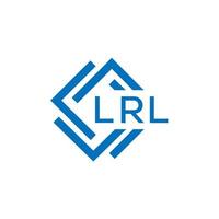 lrl lettera logo design su bianca sfondo. lrl creativo cerchio lettera logo concetto. lrl lettera design. vettore