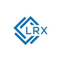 lrx lettera logo design su bianca sfondo. lrx creativo cerchio lettera logo concetto. lrx lettera design. vettore