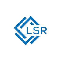 lsr lettera logo design su bianca sfondo. lsr creativo cerchio lettera logo concetto. lsr lettera design. vettore