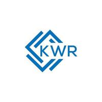 kwr lettera logo design su bianca sfondo. kwr creativo cerchio lettera logo concetto. kwr lettera design.kwr lettera logo design su bianca sfondo. kwr c vettore