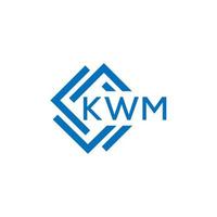 kwm lettera logo design su bianca sfondo. kwm creativo cerchio lettera logo concetto. kwm lettera design. vettore