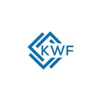 kwf lettera logo design su bianca sfondo. kwf creativo cerchio lettera logo concetto. kwf lettera design. vettore