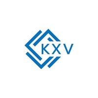 kxv lettera logo design su bianca sfondo. kxv creativo cerchio lettera logo concetto. kxv lettera design. vettore
