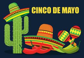 illustrazione vettoriale di cinco de mayo