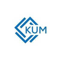 kum lettera logo design su bianca sfondo. kum creativo cerchio lettera logo concetto. kum lettera design. vettore