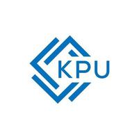 kpu creativo cerchio lettera logo concetto. kpu lettera design.kpu lettera logo design su bianca sfondo. kpu creativo cerchio lettera logo concetto. kpu lettera design. vettore