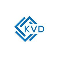 kvd lettera logo design su bianca sfondo. kvd creativo cerchio lettera logo concetto. kvd lettera design. vettore