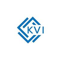 kvi lettera logo design su bianca sfondo. kvi creativo cerchio lettera logo concetto. kvi lettera design. vettore