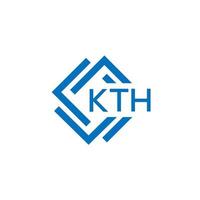 kth lettera logo design su bianca sfondo. kth creativo cerchio lettera logo concetto. kth lettera design. vettore