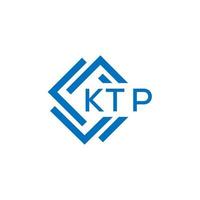 ktp lettera logo design su bianca sfondo. ktp creativo cerchio lettera logo concetto. ktp lettera design. vettore