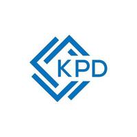 kpd lettera logo design su bianca sfondo. kpd creativo cerchio lettera logo concetto. kpd lettera design. vettore