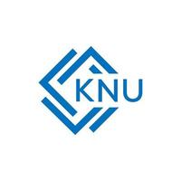 knu lettera logo design su bianca sfondo. knu creativo cerchio lettera logo concetto. knu lettera design. vettore