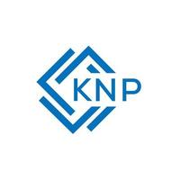 knp lettera logo design su bianca sfondo. knp creativo cerchio lettera logo concetto. knp lettera design. vettore