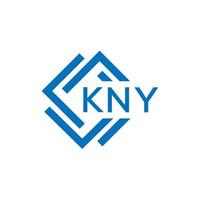 kny lettera logo design su bianca sfondo. kny creativo cerchio lettera logo concetto. kny lettera design. vettore