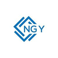 ngy lettera logo design su bianca sfondo. ngy creativo cerchio lettera logo concetto. ngy lettera design. vettore