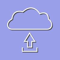 unico caricare per nube vettore icona
