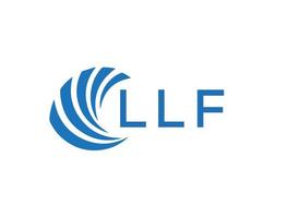 llf astratto attività commerciale crescita logo design su bianca sfondo. llf creativo iniziali lettera logo concetto. vettore