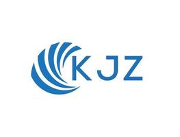 kjz astratto attività commerciale crescita logo design su bianca sfondo. kjz creativo iniziali lettera logo concetto. vettore